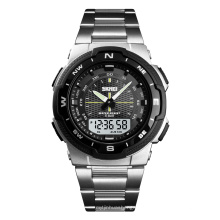 New hot skmei 1370 japanese quartz movement watches waterproof 3 atm dual time zone  wrist watch